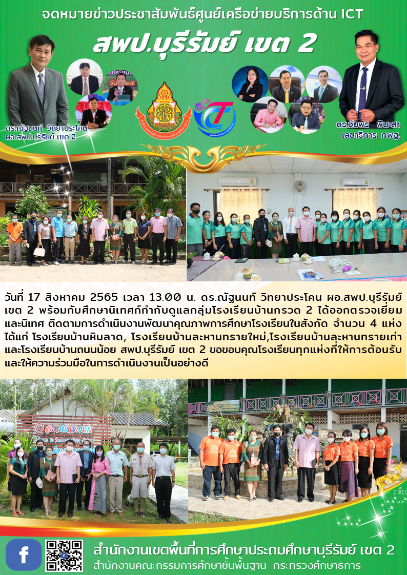 17.8.65 ออกรร.บ้านกรวด 2 4โรง